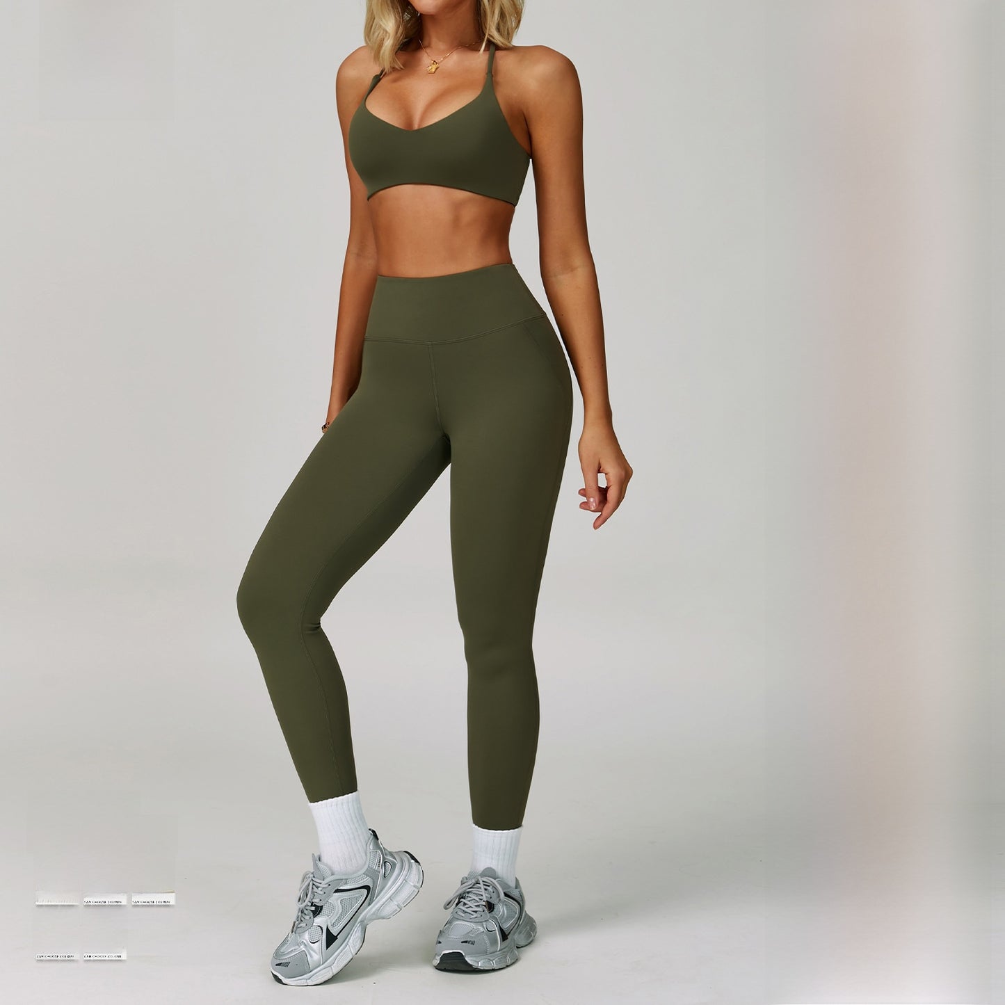 Traje de yoga sin espalda Yunsen Cross-Border, con cuello halter, ajustado, de secado r�pido, ideal para fitness y deportes de alta intensidad para mujer