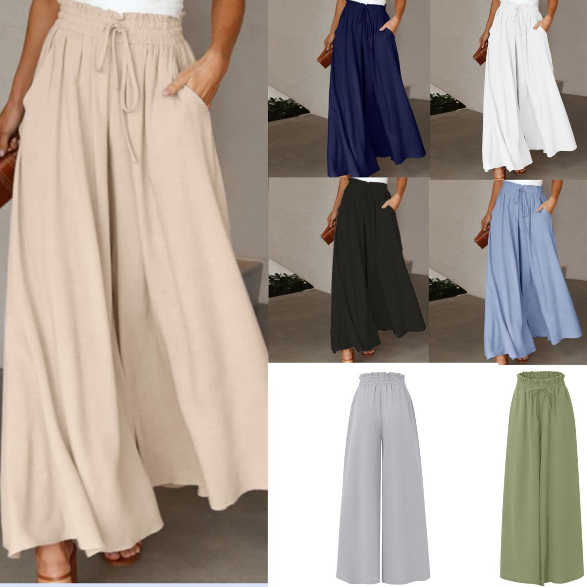 Pantalón de Pierna Ancha para Mujer