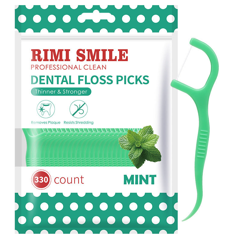 Palillos de Hilo Dental con Sabor a Menta