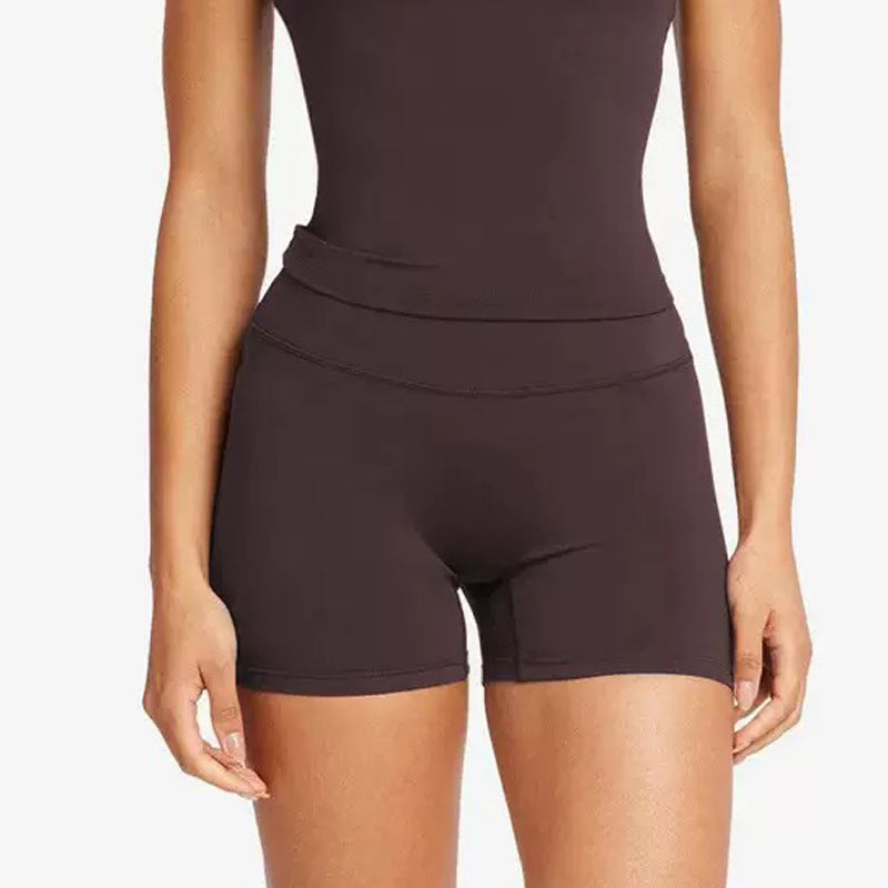 Conjunto de Camiseta de Tirantes y Shorts de Yoga para Mujer