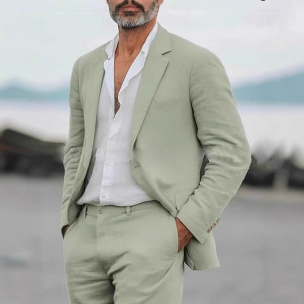 Conjunto de Traje Casual de Corte Relajado