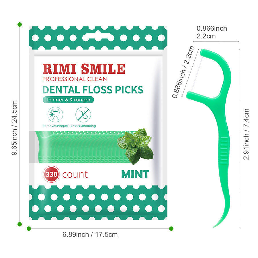 Palillos de Hilo Dental con Sabor a Menta