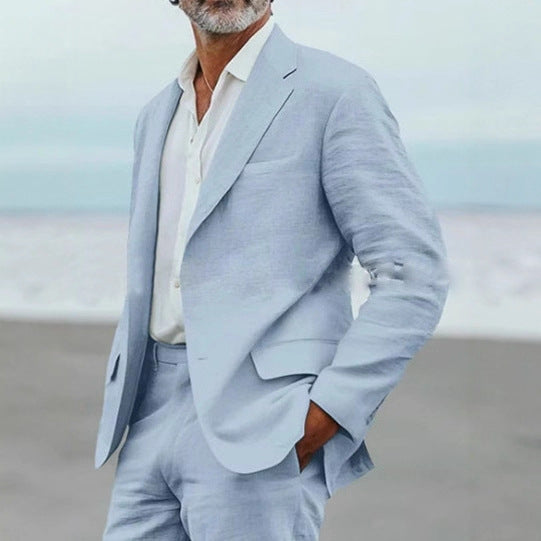 Conjunto de Traje Casual de Corte Relajado