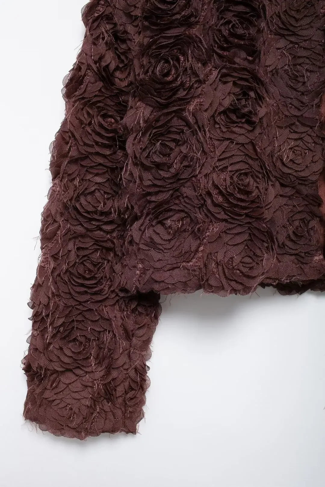 Chaqueta con Cuello Redondo y Textura