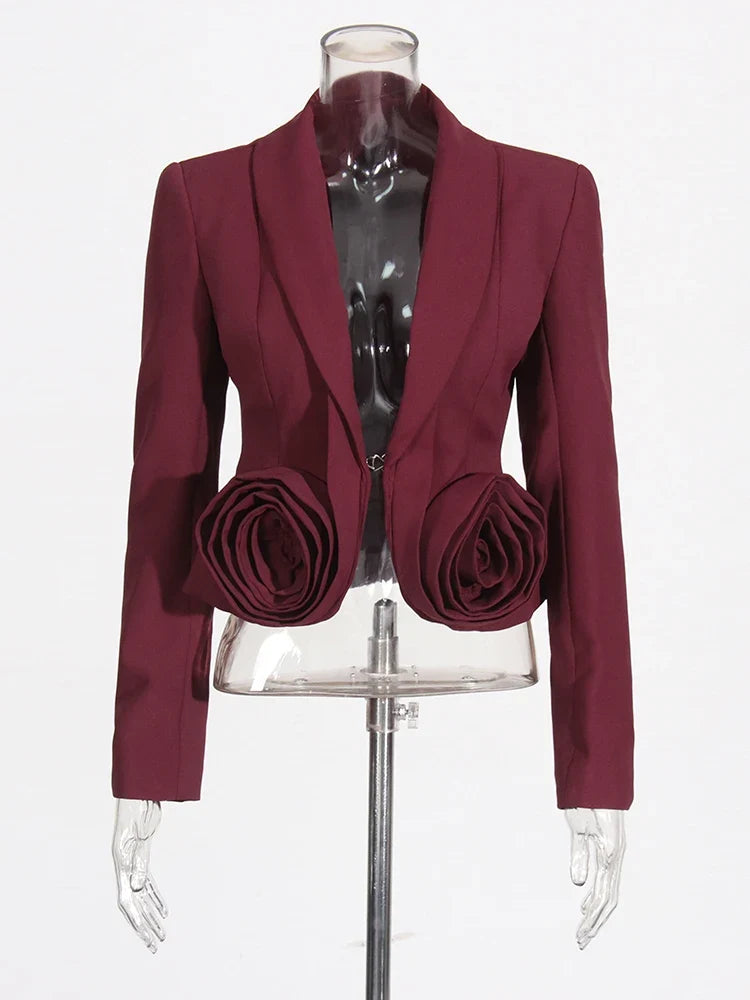 Conjunto de Dos Piezas Burdeos Liso