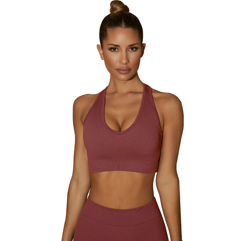 Ropa deportiva de yoga sin costuras para mujer